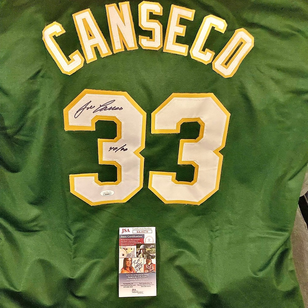 Jose Canseco Autographed Jersey